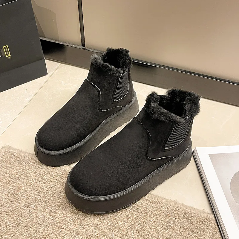 2024 Nuevas botas de diseñador de envío gratis botas de pieles de piel de invierno zapatos de plataforma para mujer