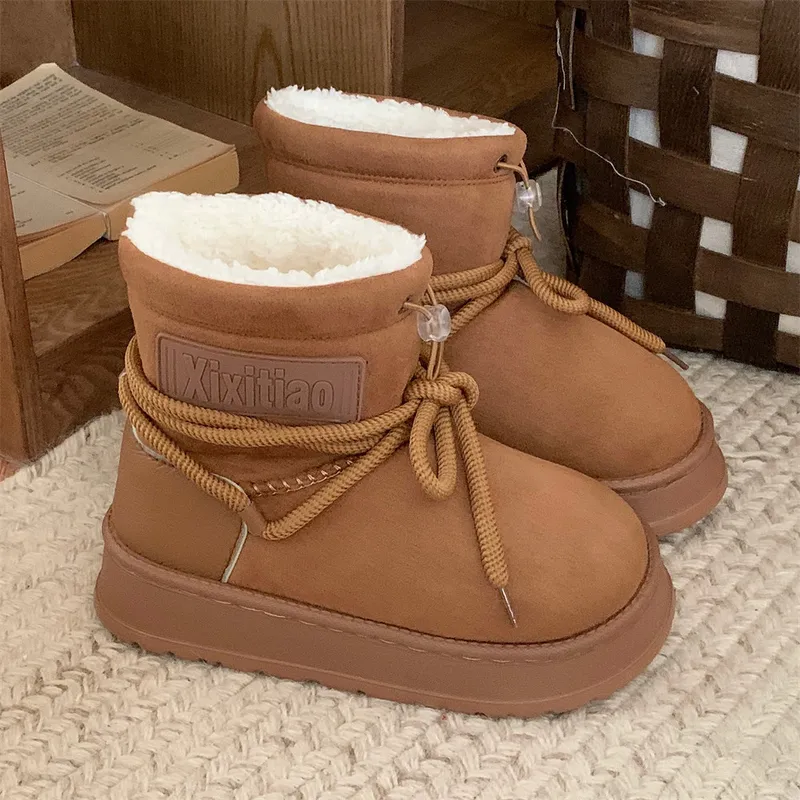 2024 Nuevas botas de diseñador de envío gratis botas de pieles de piel de invierno zapatos de plataforma para mujer