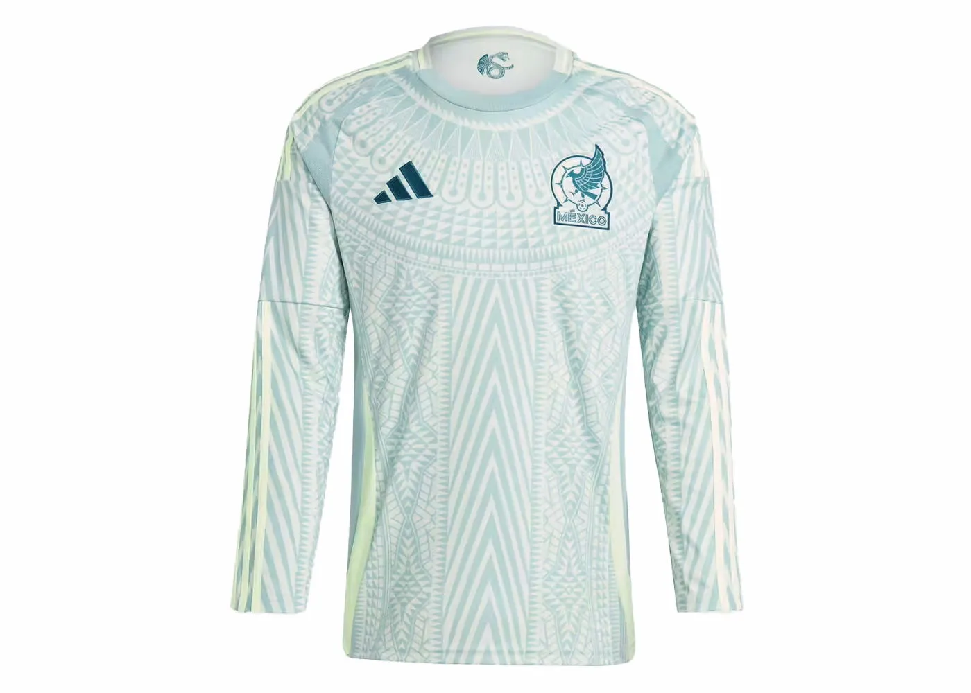adidas Originals Mexico 24 Long Sleeve Away Jersey Linen Green