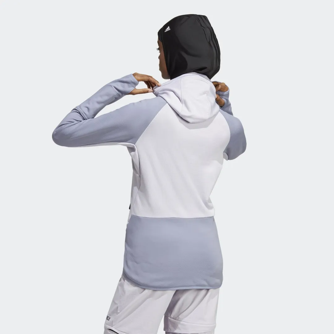 adidas Originals Terrex Tech Flooce Hooded Hiking Fleece