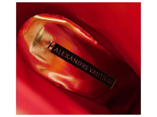 Alexandre Vauthier Raquel 105 Botines de charol rojos Roja 