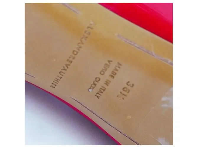 Alexandre Vauthier Raquel 105 Botines de charol rojos Roja 