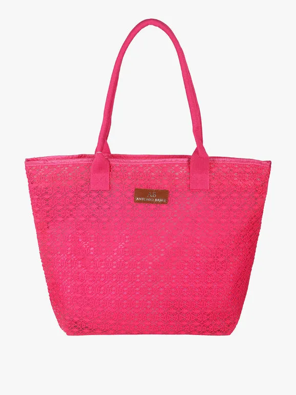Antonio Basile Bolso de playa con bordado