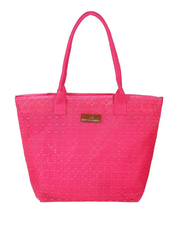 Antonio Basile Bolso de playa con bordado