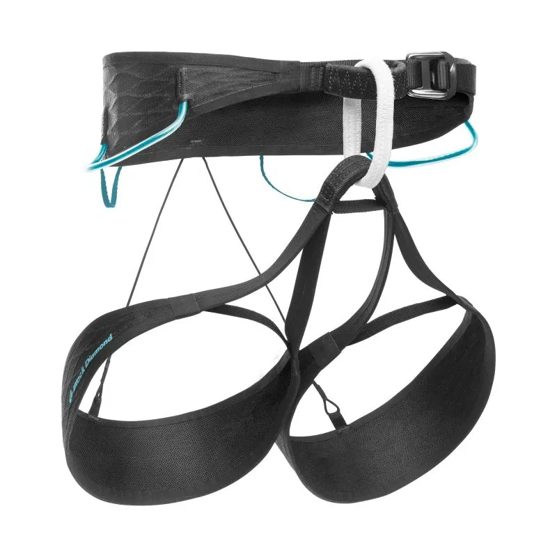 Arnés Black Diamond AirNET (Negro/Aqua Verde) Mujer