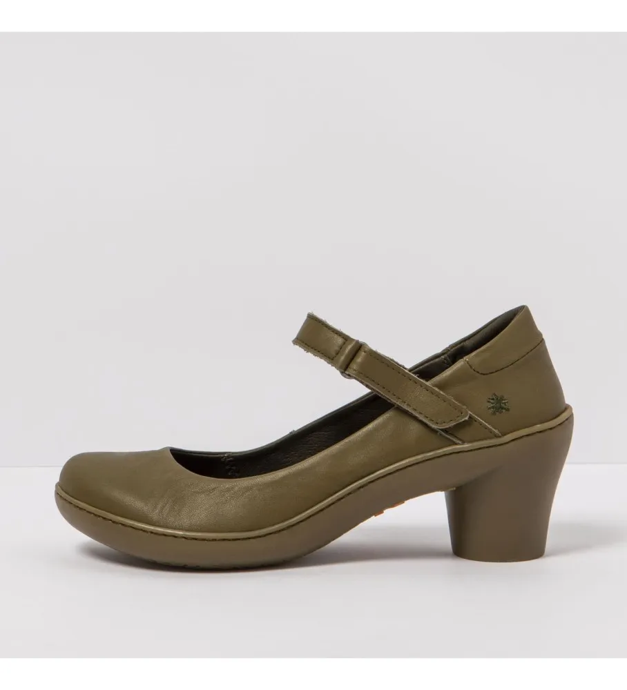 ART ZAPATOS DE PIEL 1440 ALFAMA VERDE ALTURA TACÓN 6,5CM