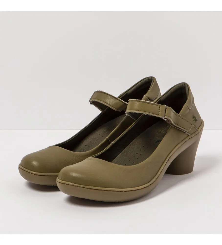 ART ZAPATOS DE PIEL 1440 ALFAMA VERDE ALTURA TACÓN 6,5CM