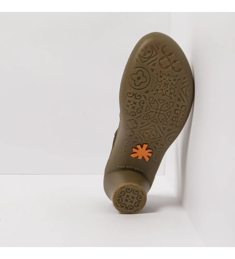 ART ZAPATOS DE PIEL 1440 ALFAMA VERDE ALTURA TACÓN 6,5CM