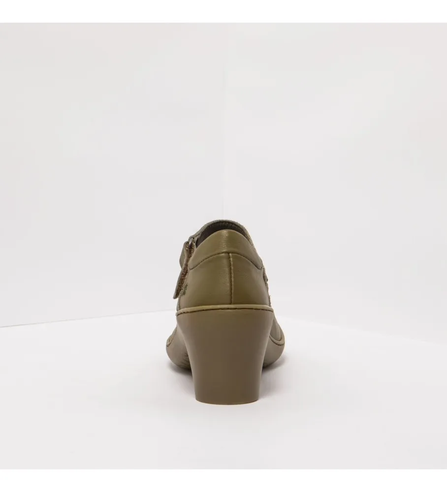 ART ZAPATOS DE PIEL 1440 ALFAMA VERDE ALTURA TACÓN 6,5CM