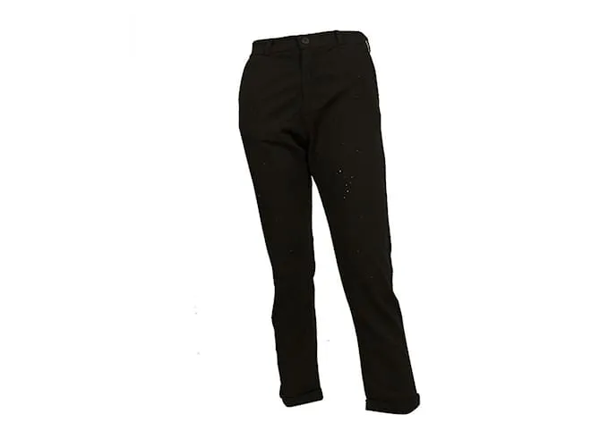 Autre Marque Crossley Pantalones cortos desgastados negros Pantalones de algodón elastano sz XS 