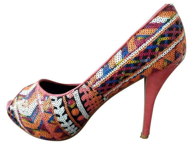 Autre Marque Nuevos zapatos de plataforma Multicolor 
