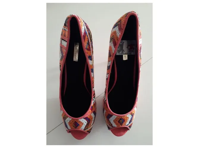 Autre Marque Nuevos zapatos de plataforma Multicolor 