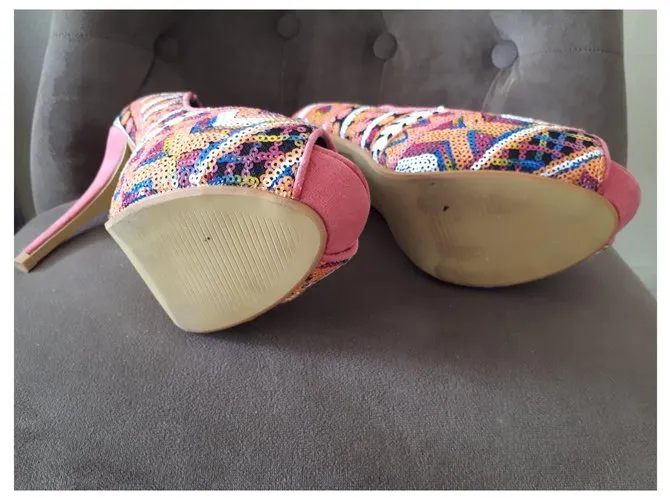 Autre Marque Nuevos zapatos de plataforma Multicolor 