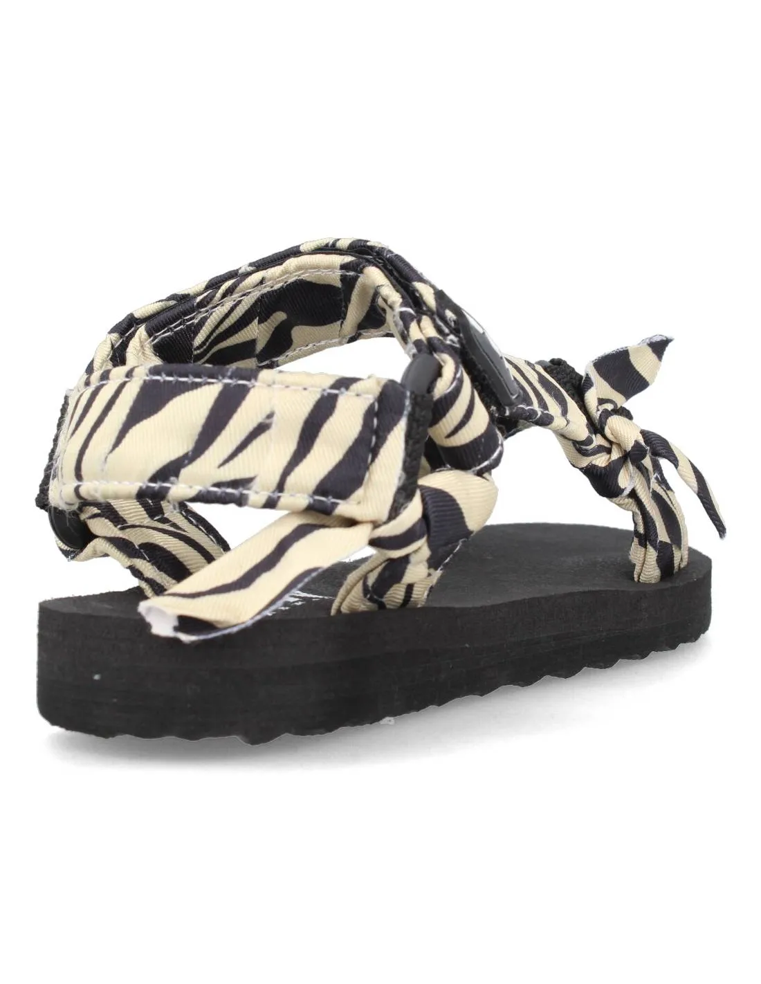 B&W  SANDALIA PLATAFORMA TEXTIL CEBRA