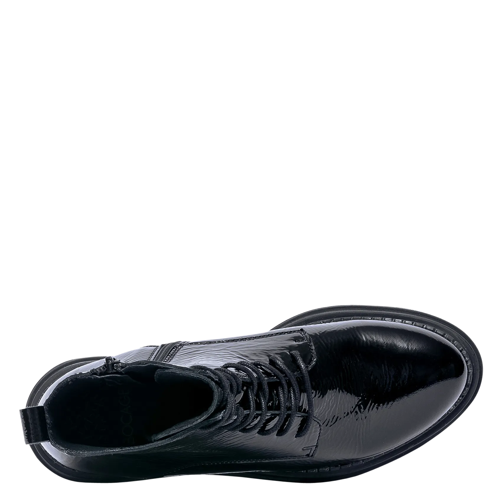 BOCAGE KLARINE  BOTINES DE CHAROL CON CORDONES EN NEGRO