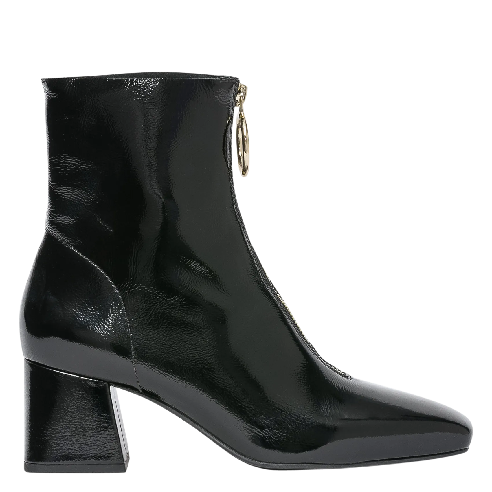 BOCAGE MARIBEL  BOTINES DE CHAROL EN NEGRO