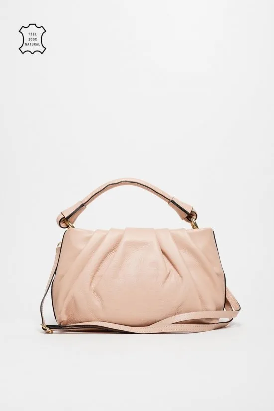 BOLSO DE PIEL VARIKA  ROSA