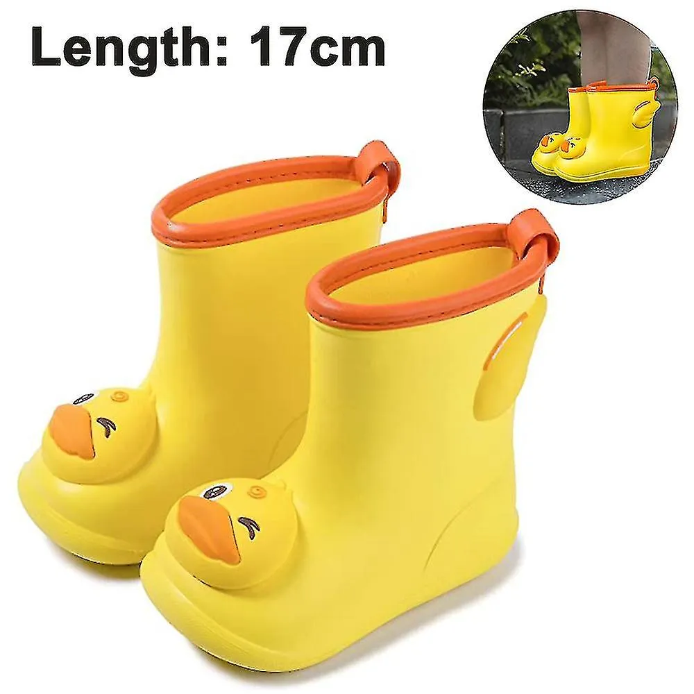 Botas de lluvia impermeables de goma, botas de barro duraderas para niños pequeños y niños de TINGQUAN