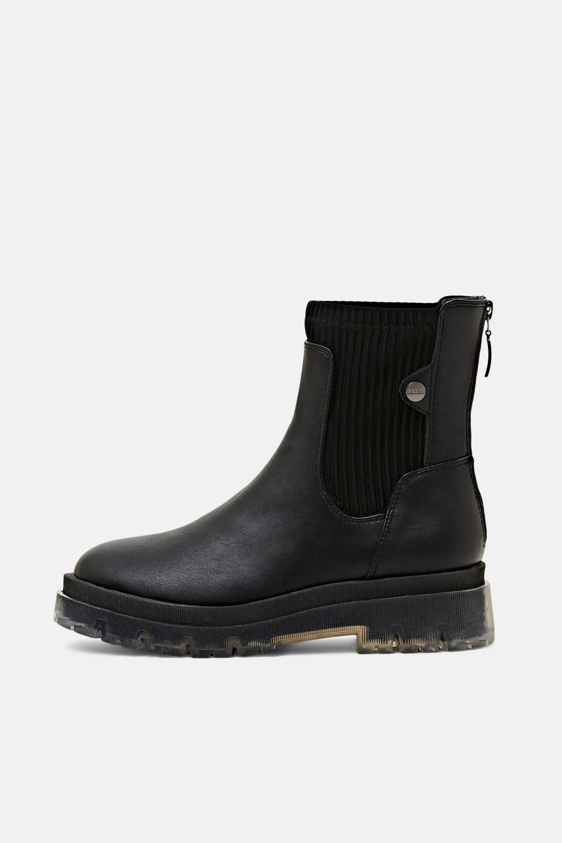 Botas de polipiel con suela gruesa