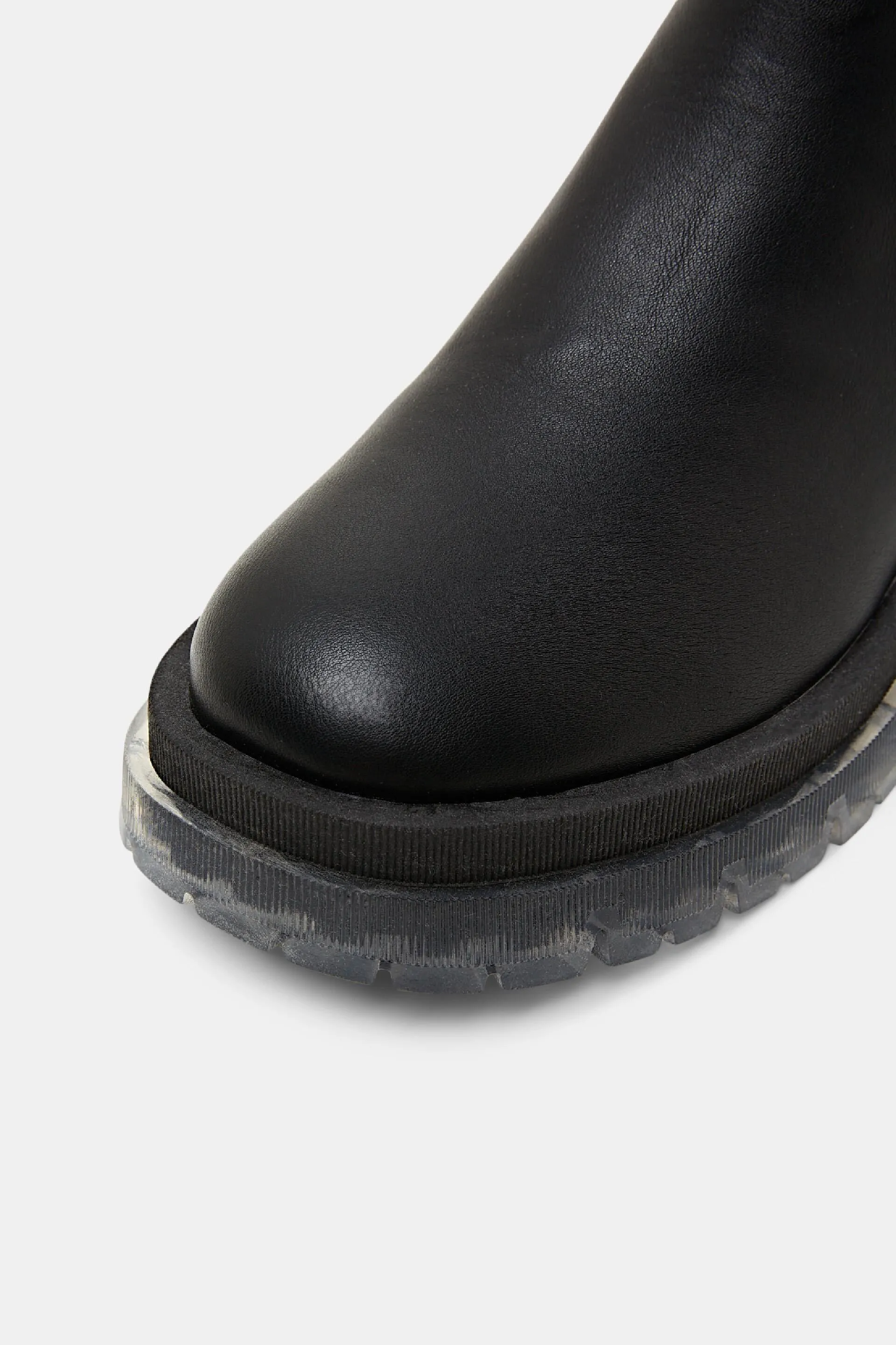 Botas de polipiel con suela gruesa
