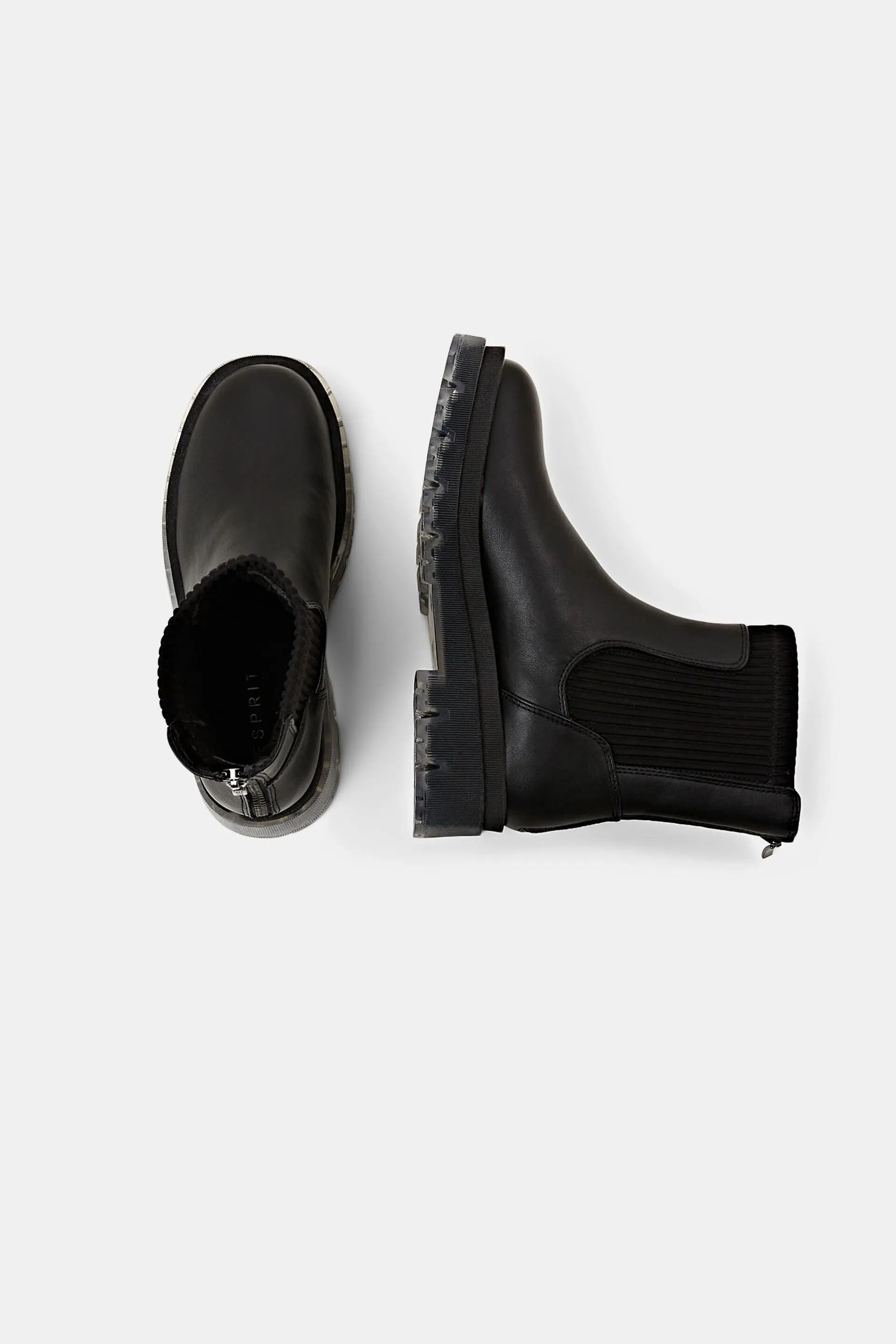 Botas de polipiel con suela gruesa