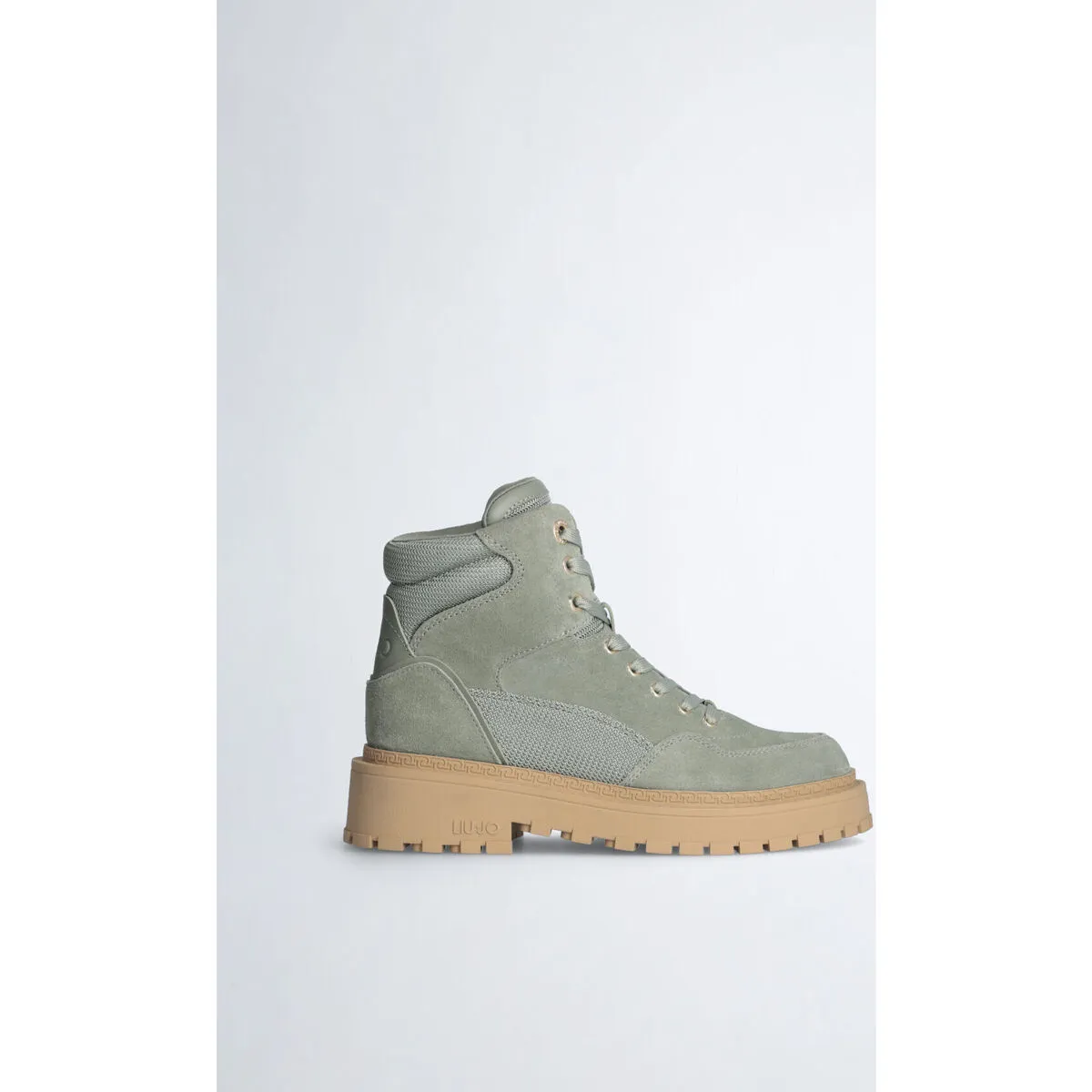 Botines de ante y malla