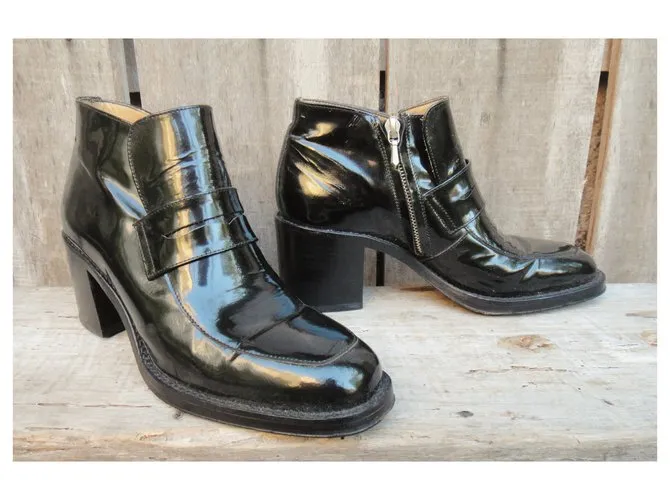 Botines de charol Free Lance p 37 Negro 