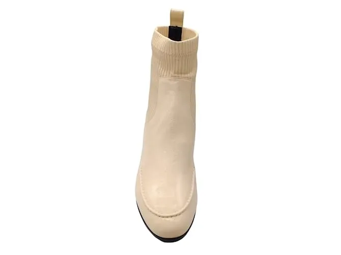 Botines de charol marfil Pierre Hardy Crudo 