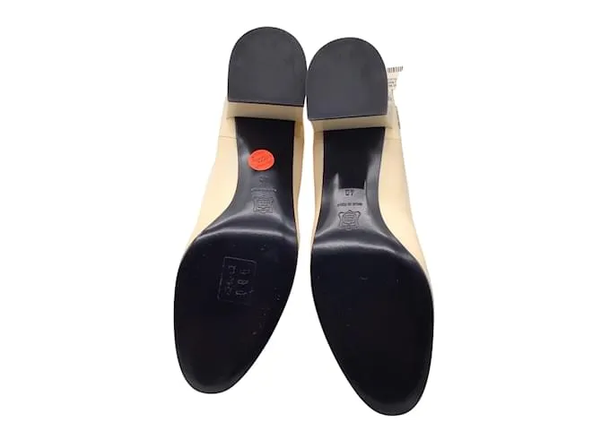 Botines de charol marfil Pierre Hardy Crudo 