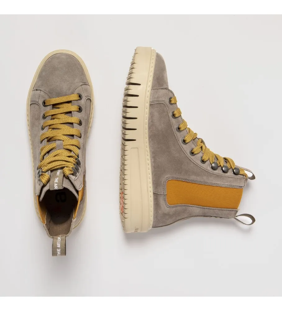 Botines de piel taupe