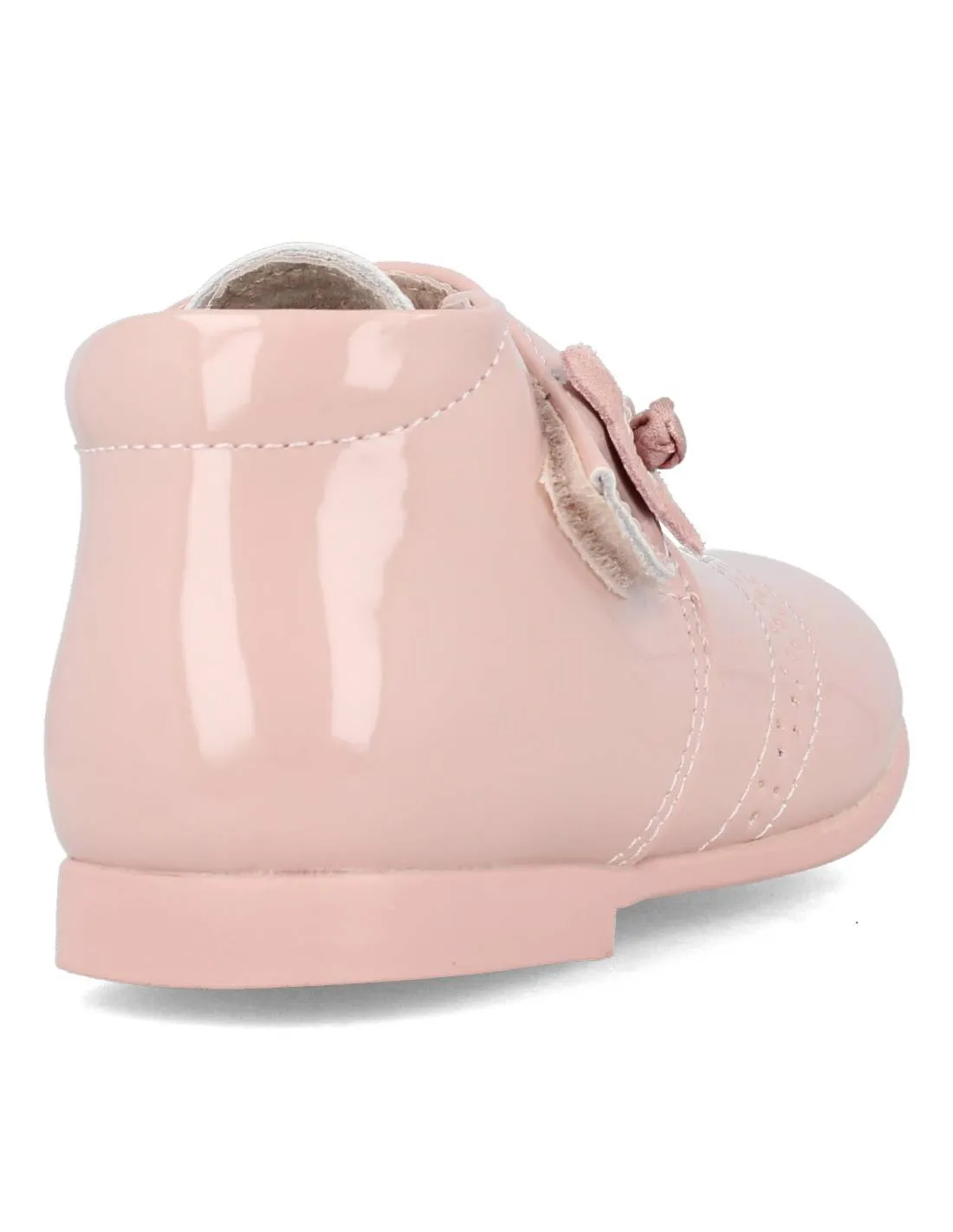 BUBBLE KIDS  ZAPATO CHAROL FLOR ROSA