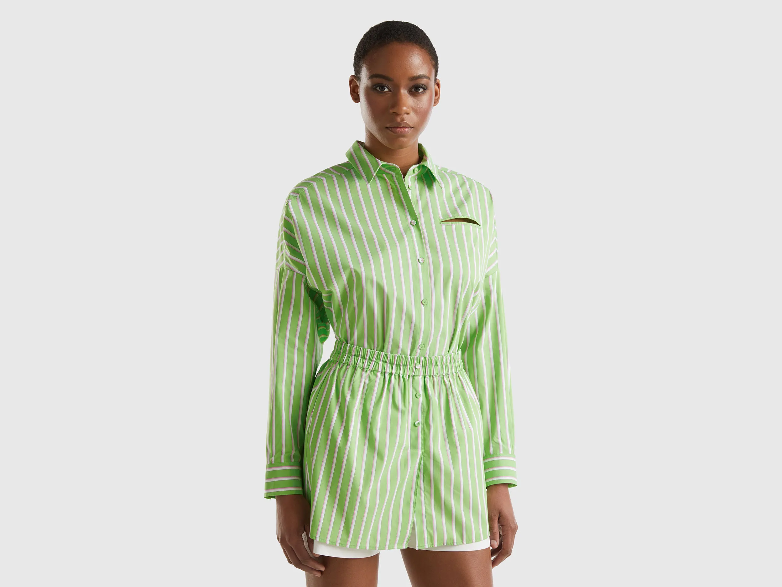 Camisa amplia de rayas