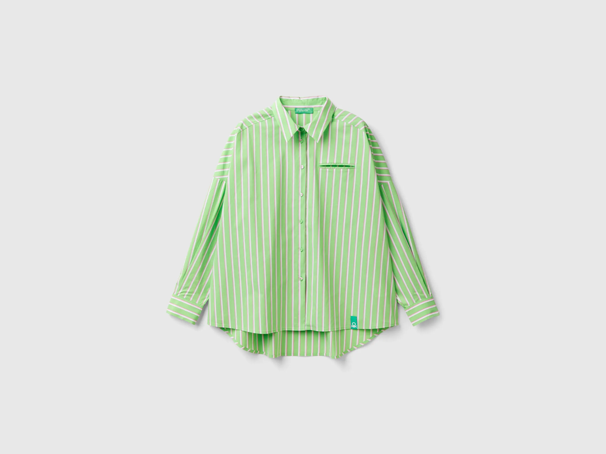 Camisa amplia de rayas