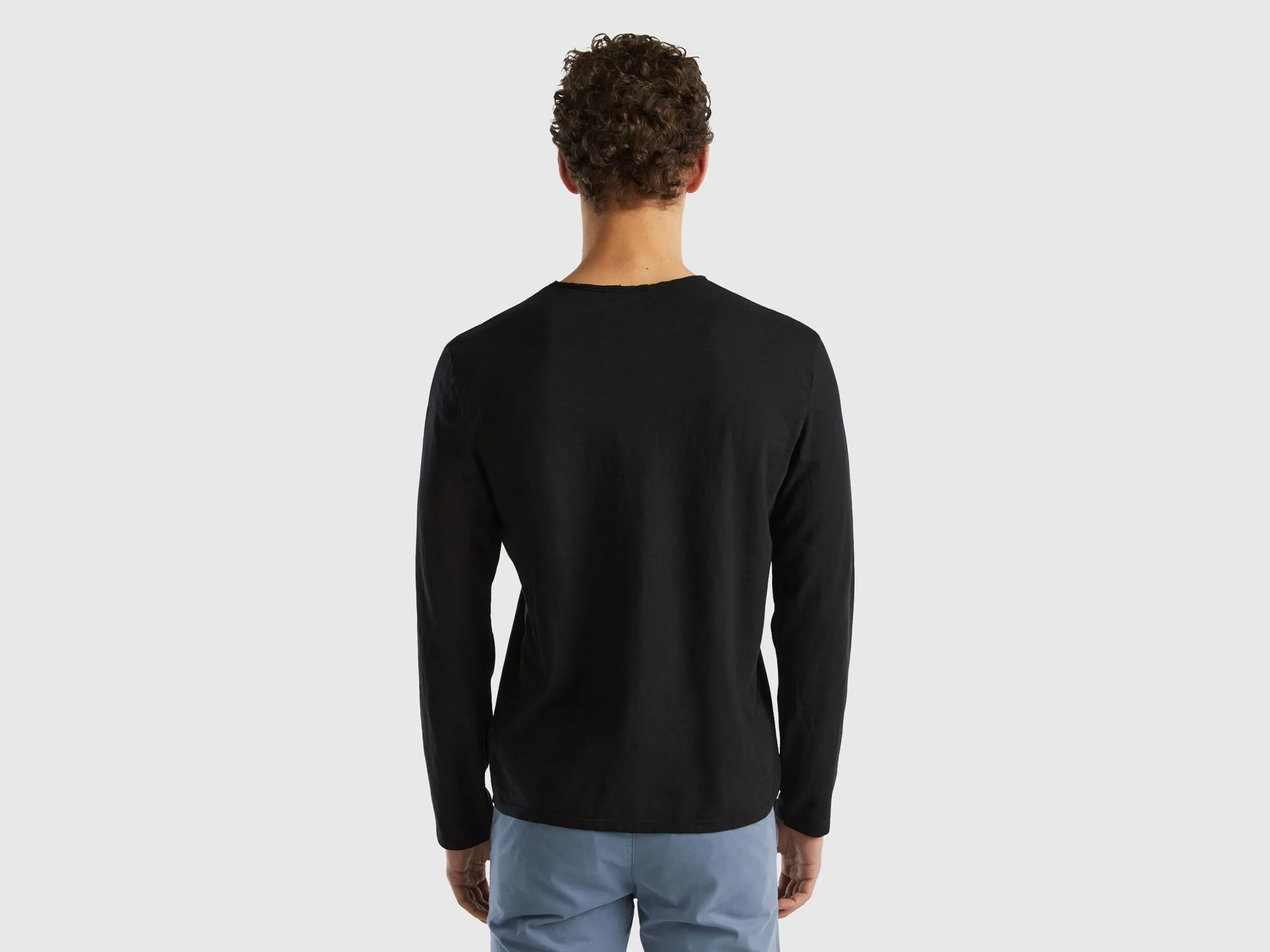 Camiseta de manga larga de 100 % algodón