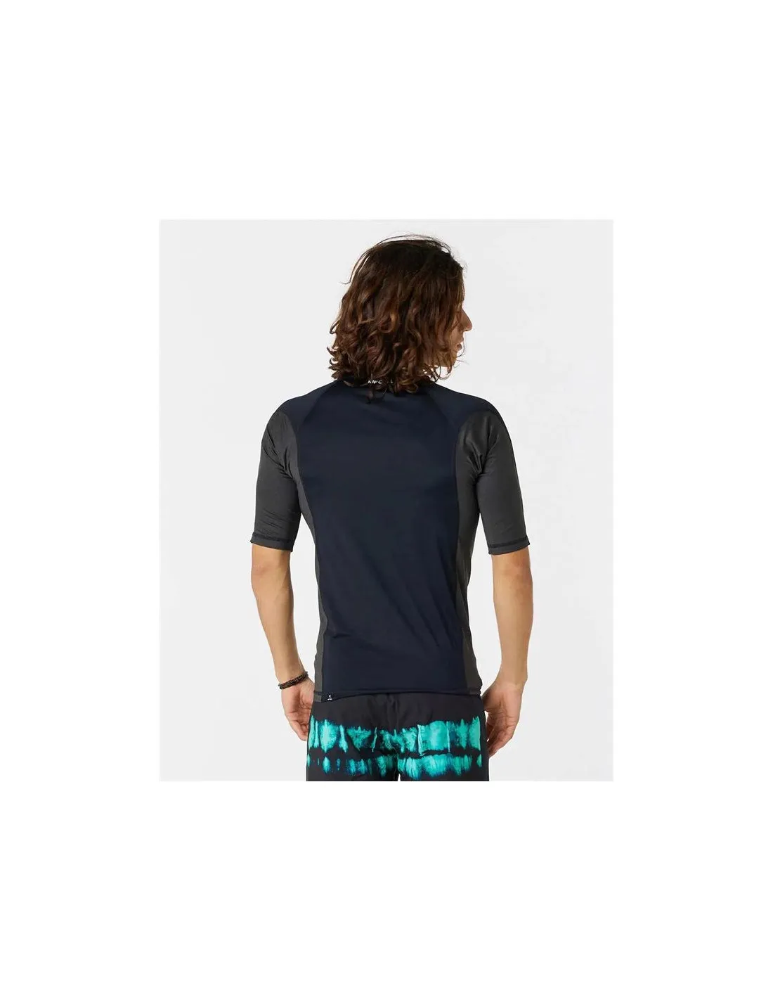 Camiseta de Surf Rip Curl Waves pf Hombre Negro
