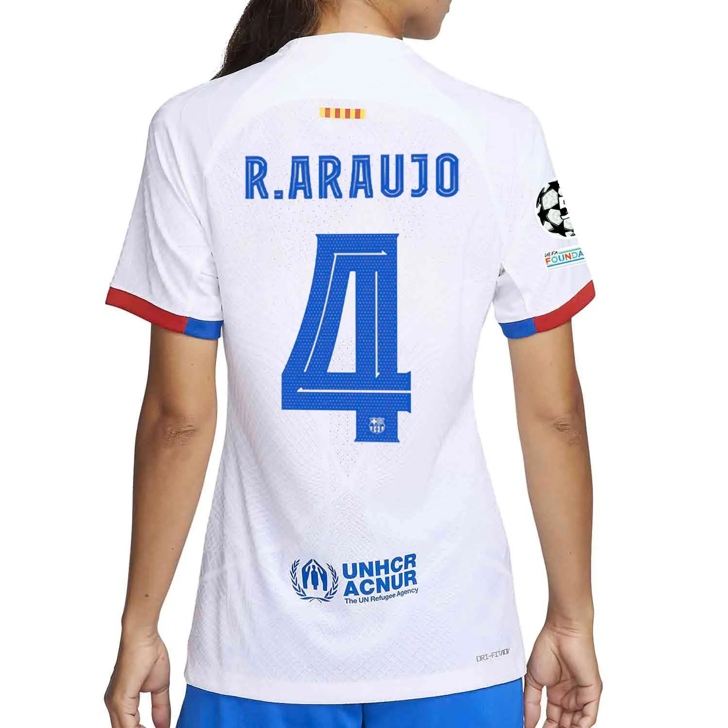 Camiseta Nike 2a Barcelona mujer R.Araujo 23 24 Match PUCL