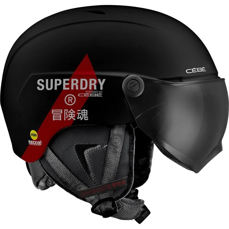 Casco con visera Cébé Contest Vision Mips X Superdry (Negro mate)