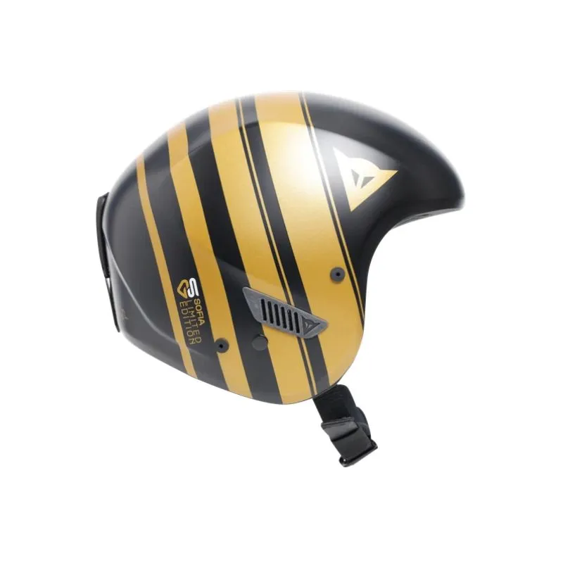 Casco de esquí de competición Dainese R001 SOFIA GOGGIA (NEGRO/ORO)