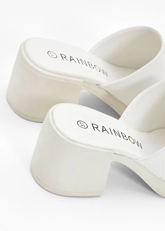 Chanceltas de plataforma Blanco