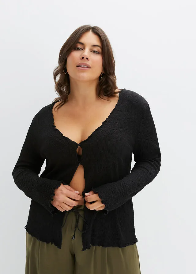 Chaqueta de algodón Negro