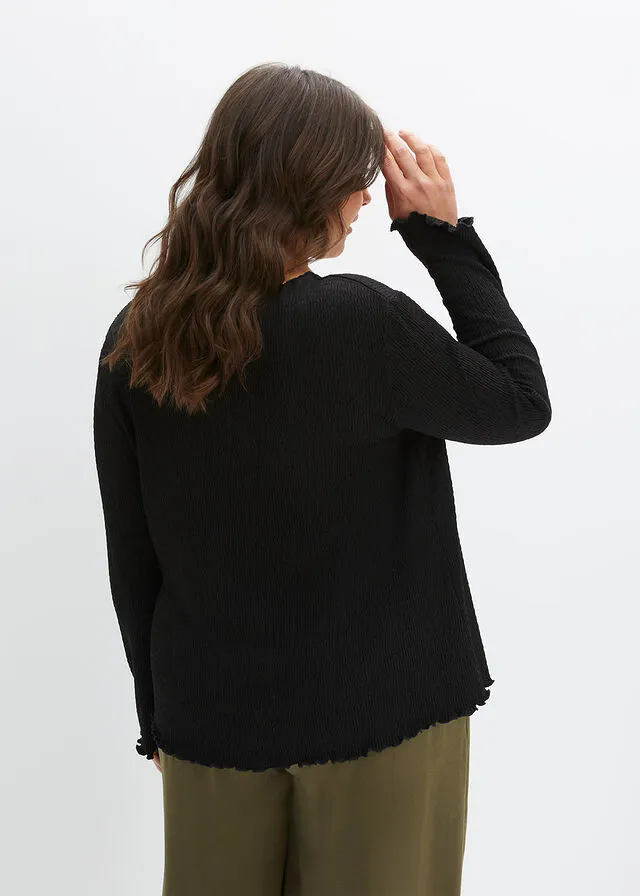 Chaqueta de algodón Negro