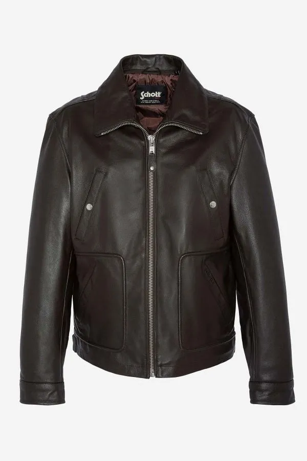 Chaqueta Hombre Schott Lc8100W23 Brown
