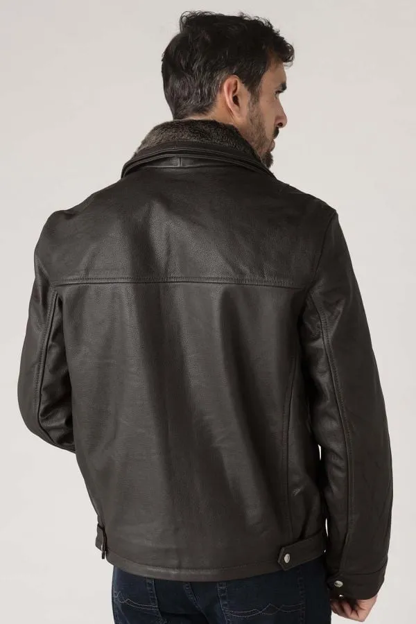 Chaqueta Hombre Schott Lc8100W23 Brown