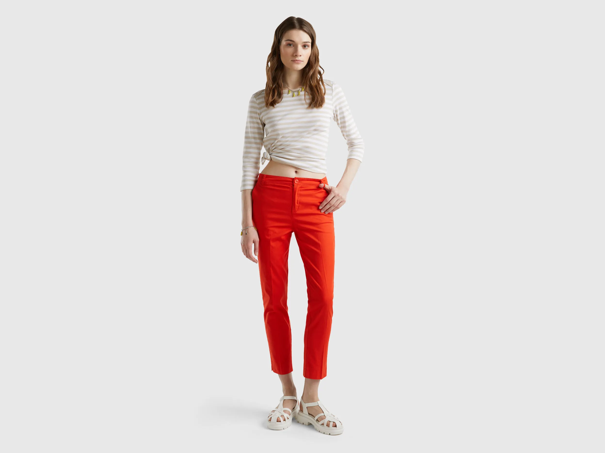 Chinos de algodón elástico