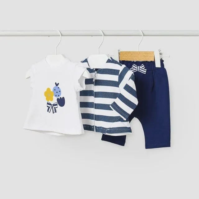 Conjunto bebé niña 3 piezas Mayoral