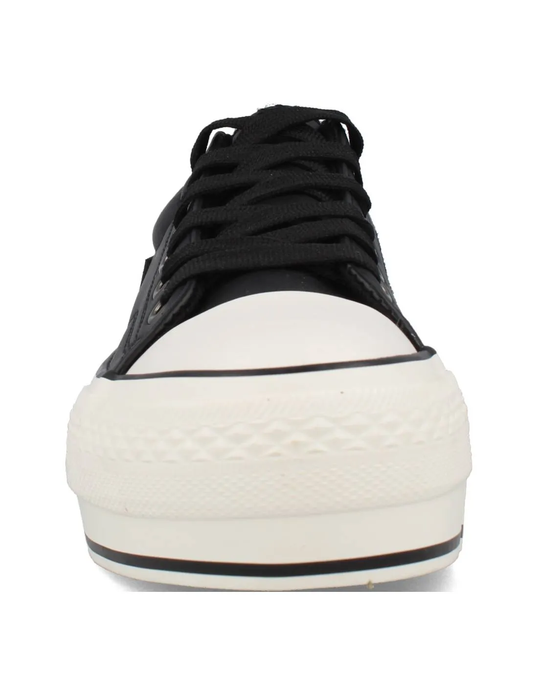 D'ANGELA  DEPORTIVA CASUAL PLATAFORMA NAPA NEGRO
