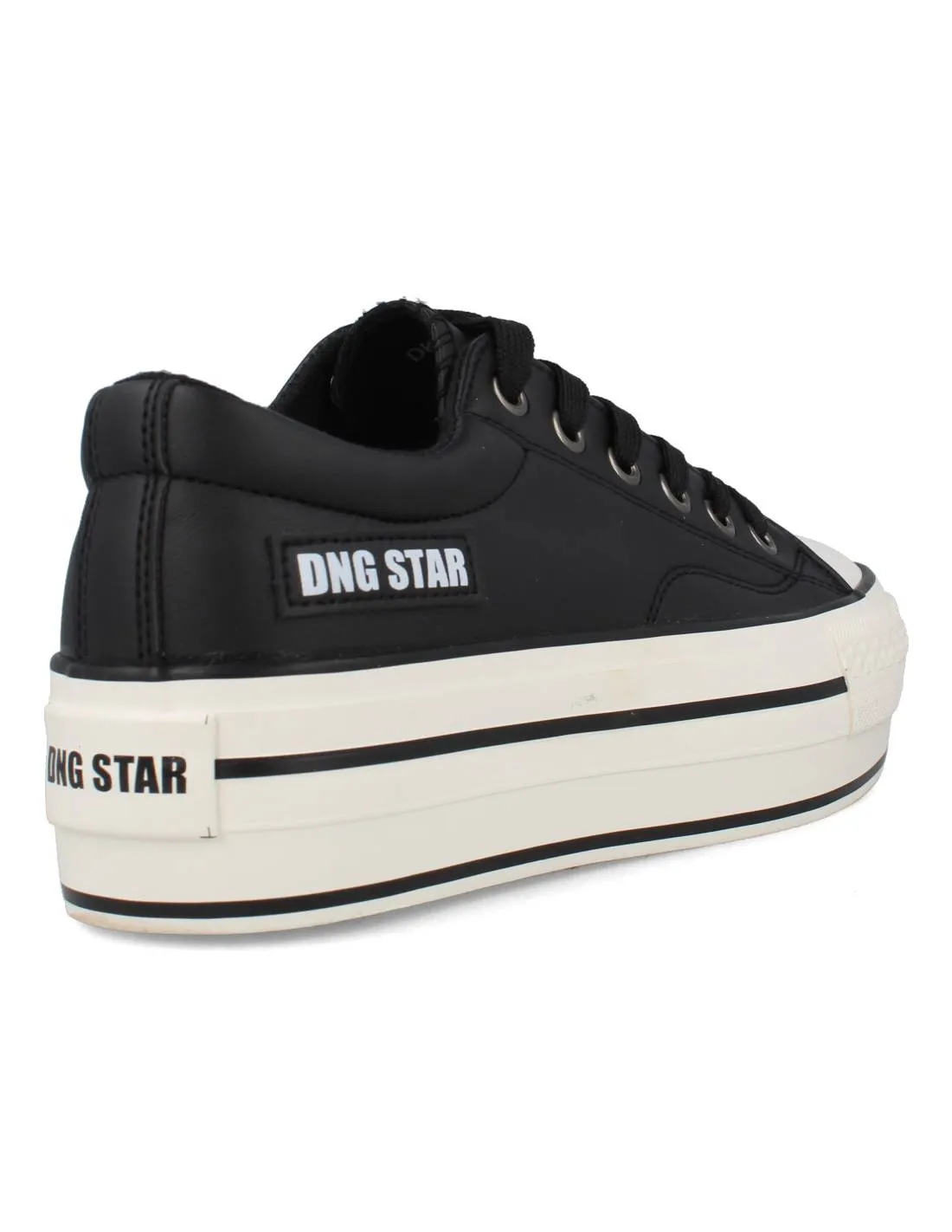 D'ANGELA  DEPORTIVA CASUAL PLATAFORMA NAPA NEGRO