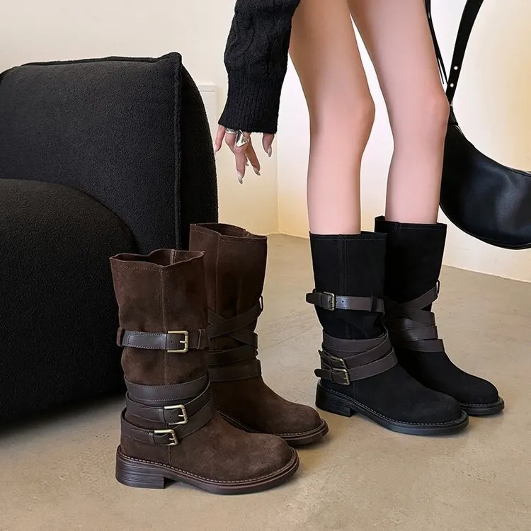 Envío gratis New Designer Men Womens Snow Bots Botas de vaquero de algodón de invierno son zapatos de piel calientes Botas de za