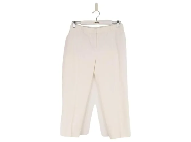 Loro Piana Pantalones de algodón Blanco 