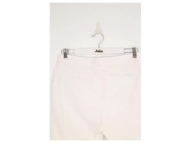 Loro Piana Pantalones de algodón Blanco 